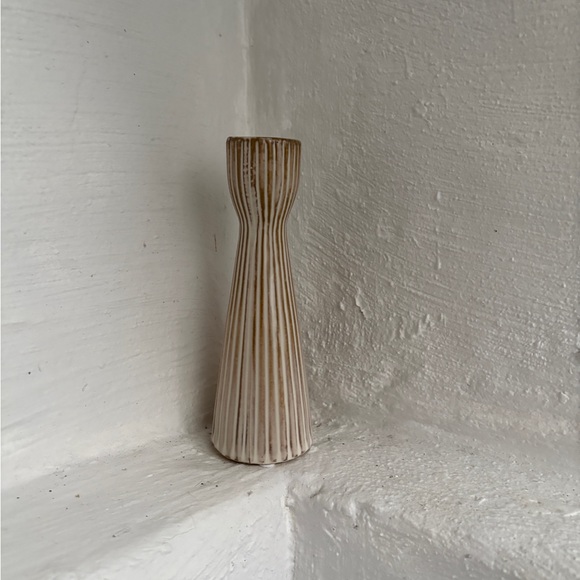 Other - World market ribbed tapered candle holder